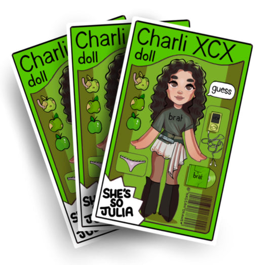 bratty doll sticker