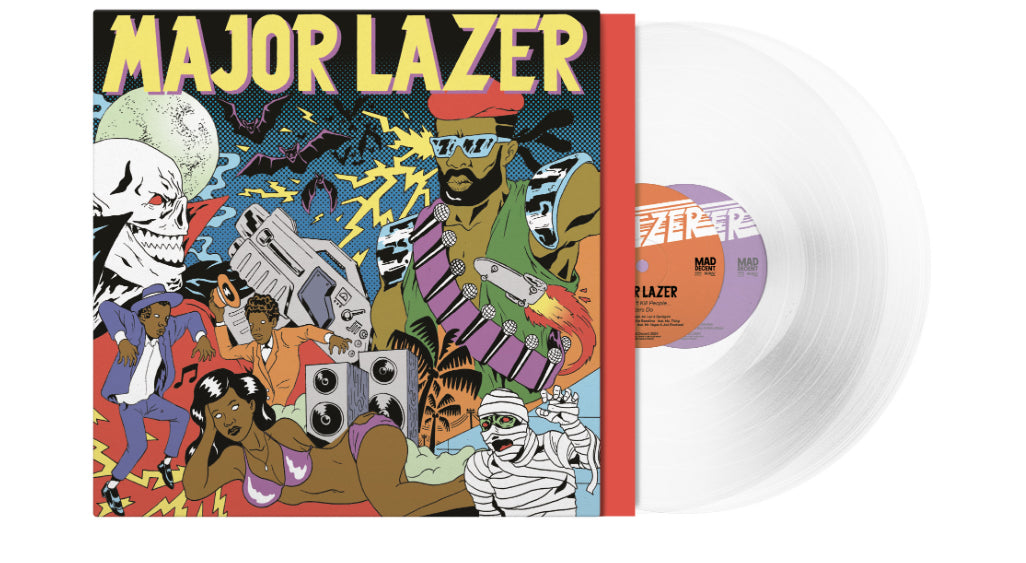 MAJOR LAZER - GUNS DON’T KILL PEOPLE..LAZERS DO (15TH ANNIVERSARY EDITION 2 x CLEAR LP)