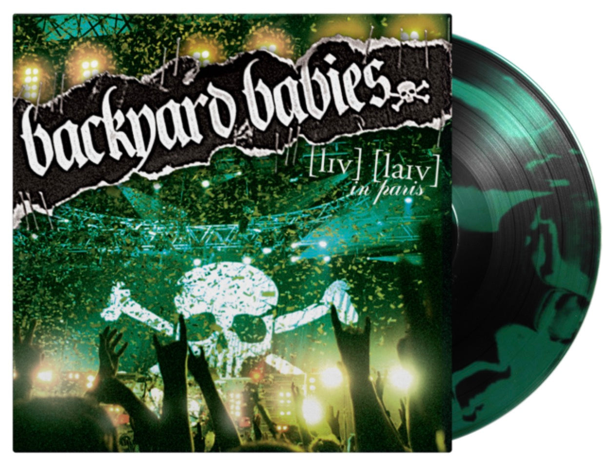Backyard Babies - Live Live In Paris (1LP Black & Green Inkspot Coloured)