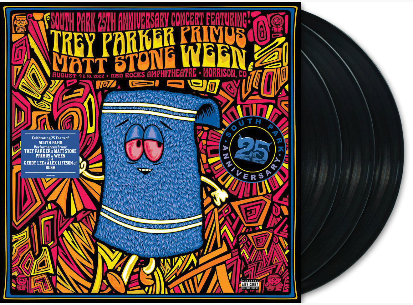 Various Artists - South Park 25th Anniversary Concert 3 x Black Vinyl
