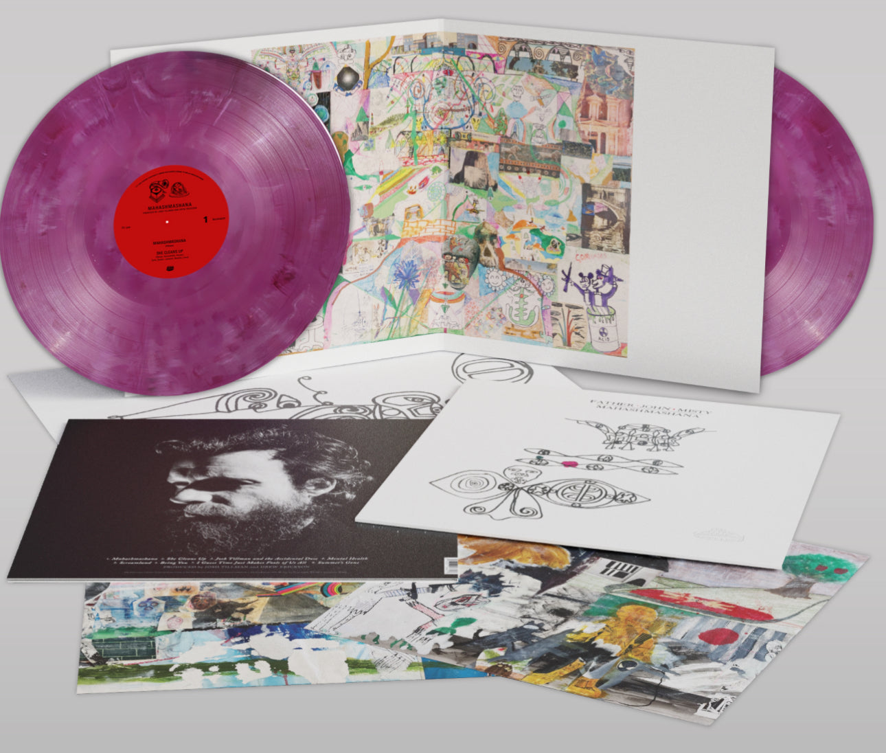 Father John Misty - Mahashmashana - Indie Exclusive Red & Silver Marble Vinyl