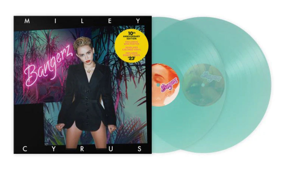 Miley Cyrus- Bangerz Vinyl LP 10th Anniversary Sea Glass Colour
