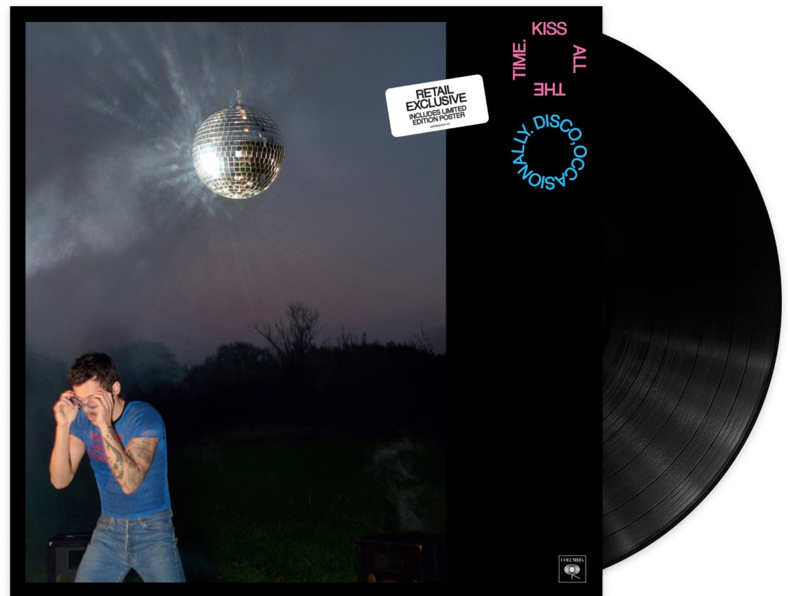 Harry Styles - Kiss All The Time. Disco, Occasionally. Retail Exclusive Black LP & Poster