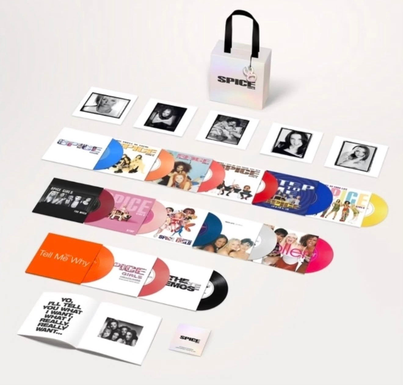 Spice Girls "The Singles Collection" 14x7" Box Set (Colour Vinyl)