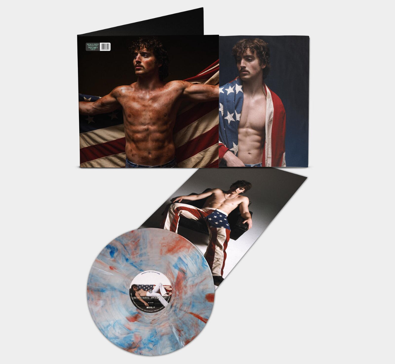 Benson Boone - American Heart Marble Deluxe Vinyl & Poster