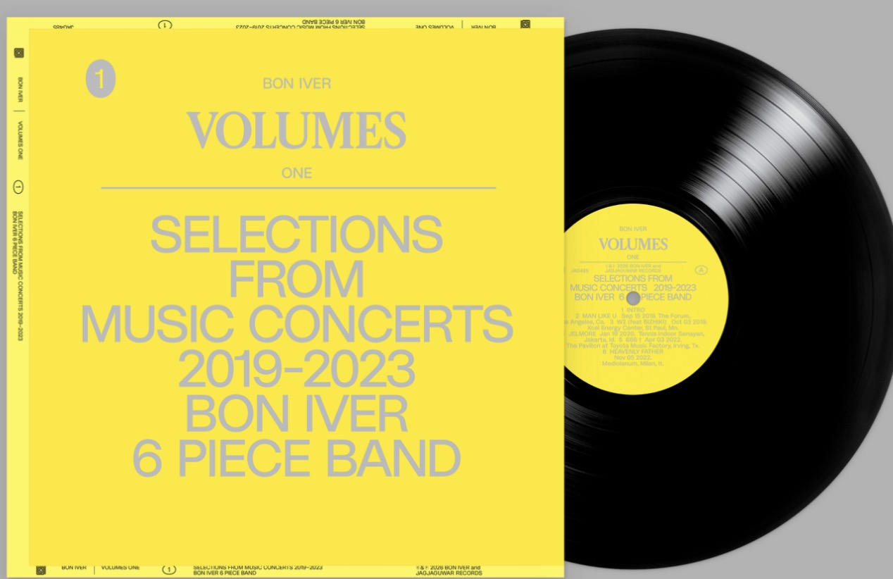 Bon Iver - "VOLUMES: ONE "SELECTIONS FROM MUSIC CONCERTS 2019-2023 BON IVER 6 PIECE BAND
