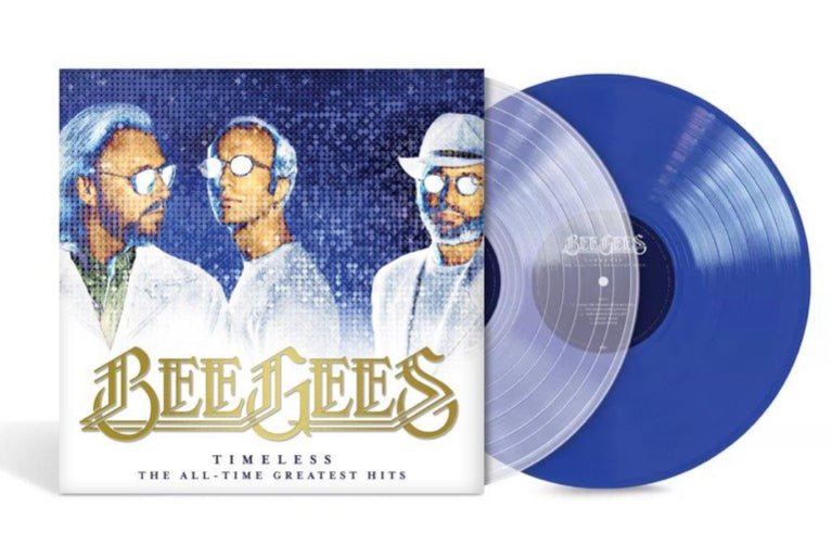 Bee Gees – Timeless – The All Time Greatest Hits clear and blue vinyl