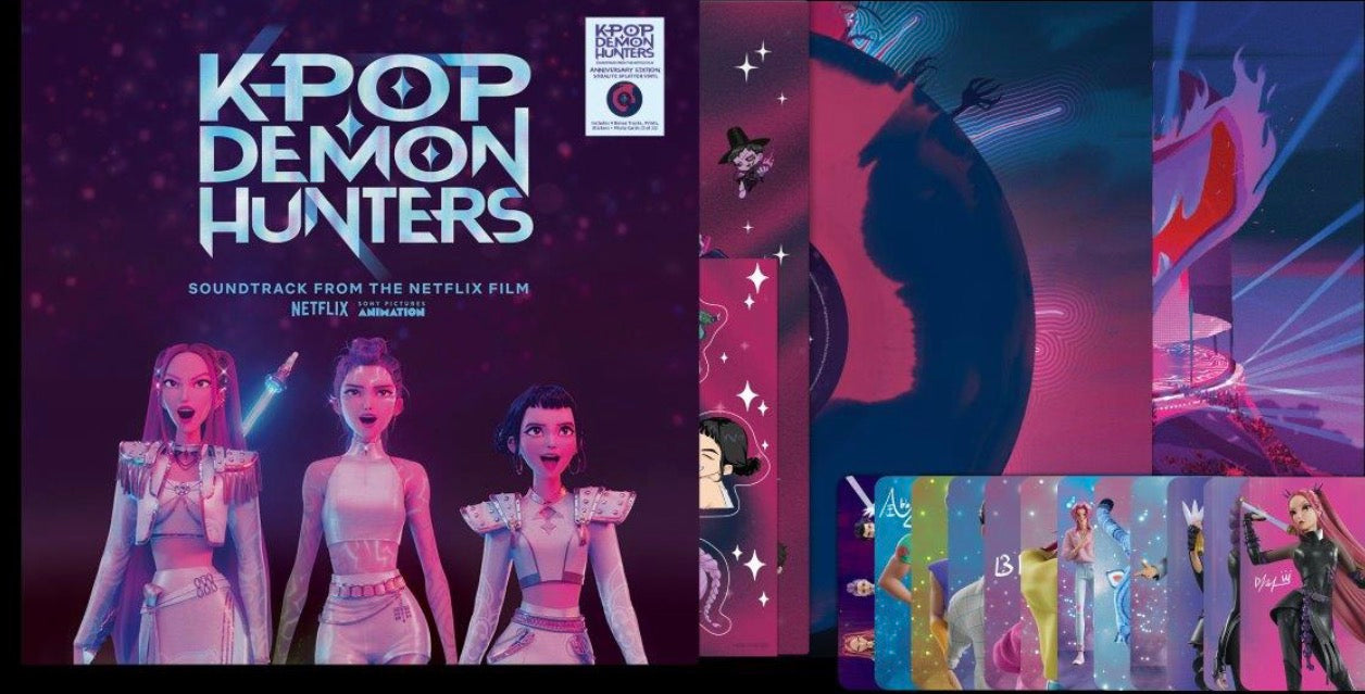 KPOP DEMON HUNTERS - ANNIVERSARY EDITION (Indie Exclusive Sodalite Splatter Vinyl)
