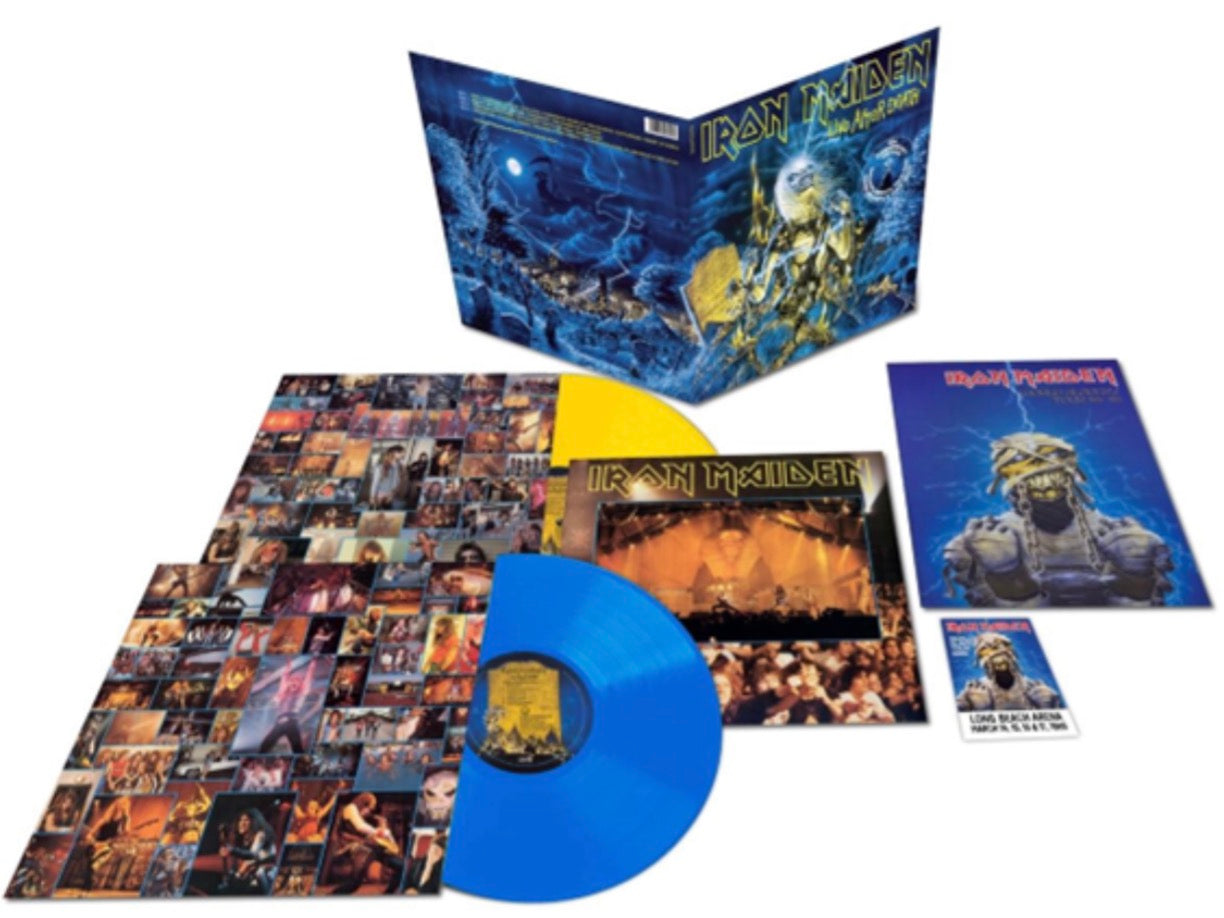 Iron Maiden - Live After Death 40th Anniversary Ltd Edition Collectors 2LP Blue & Yellow vinyl