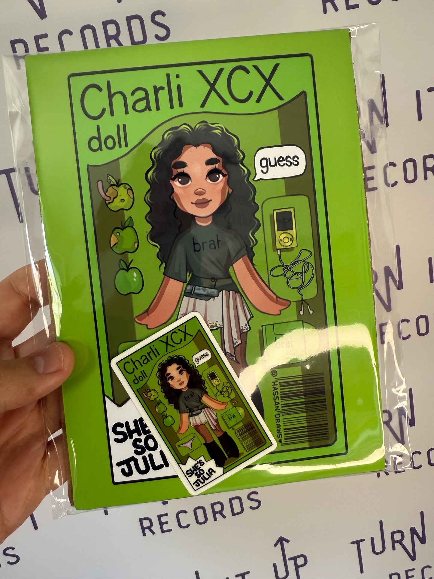 Bratty Doll A5 Print and Sticker