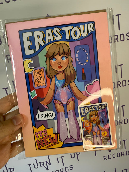 Taylor Eras Doll A5 Print and Sticker