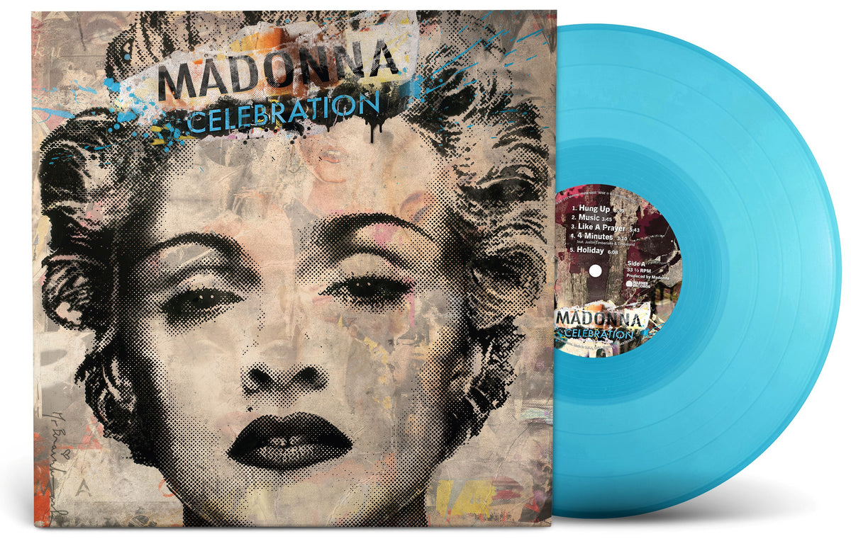 Madonna - Celebration Transparent Light Blue 1LP vinyl with sleeve