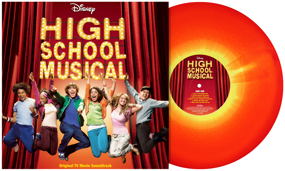 Various Artists - High School Musical (20th Anniversary) Red/Yellow 1LP vinyl with sleeve