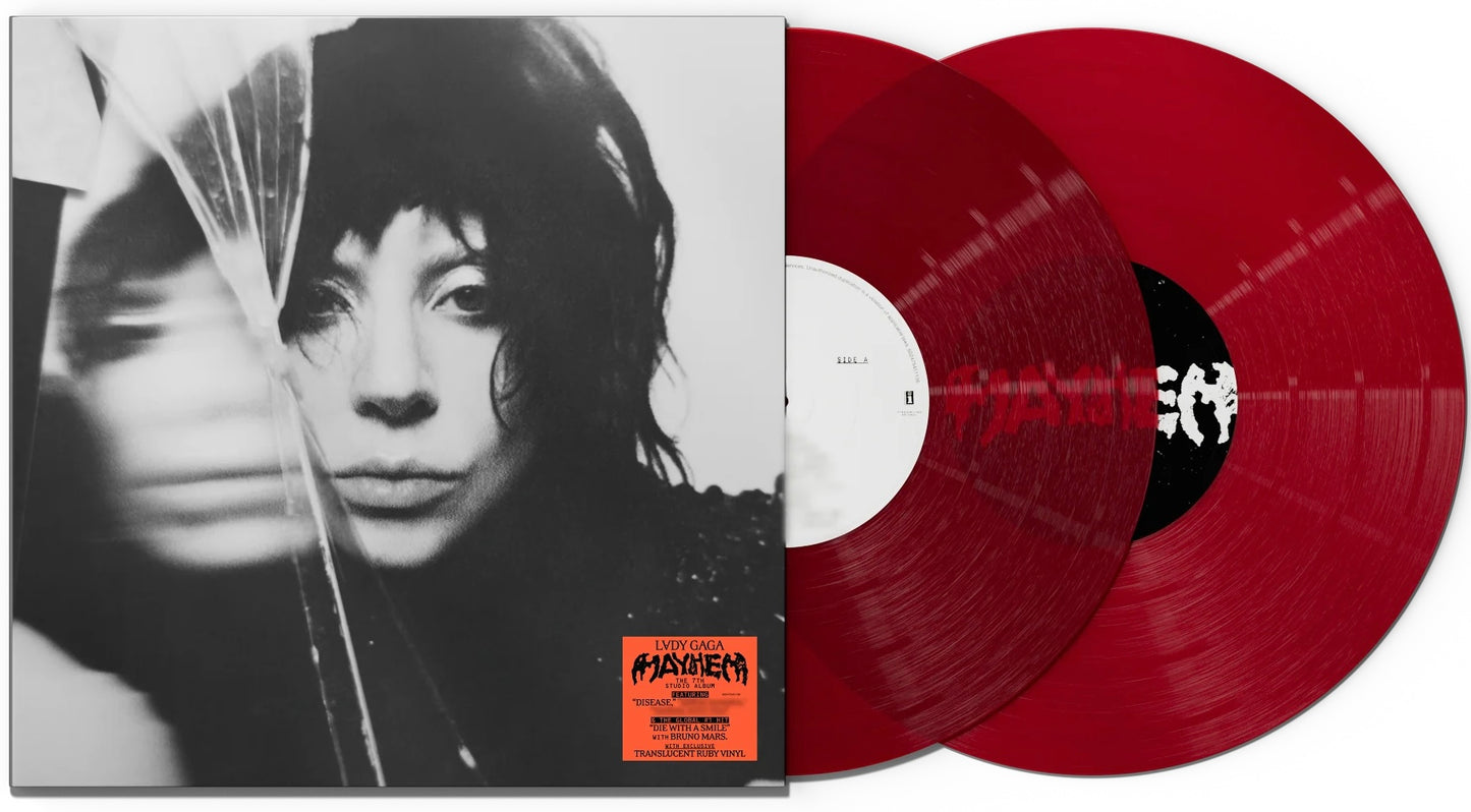 LADY GAGA - MAYHEM LIMITED EDITION TRANSLUCENT RUBY VINYL