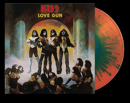 Kiss - Live Gun Tangerine/aqua splatter Vinyl