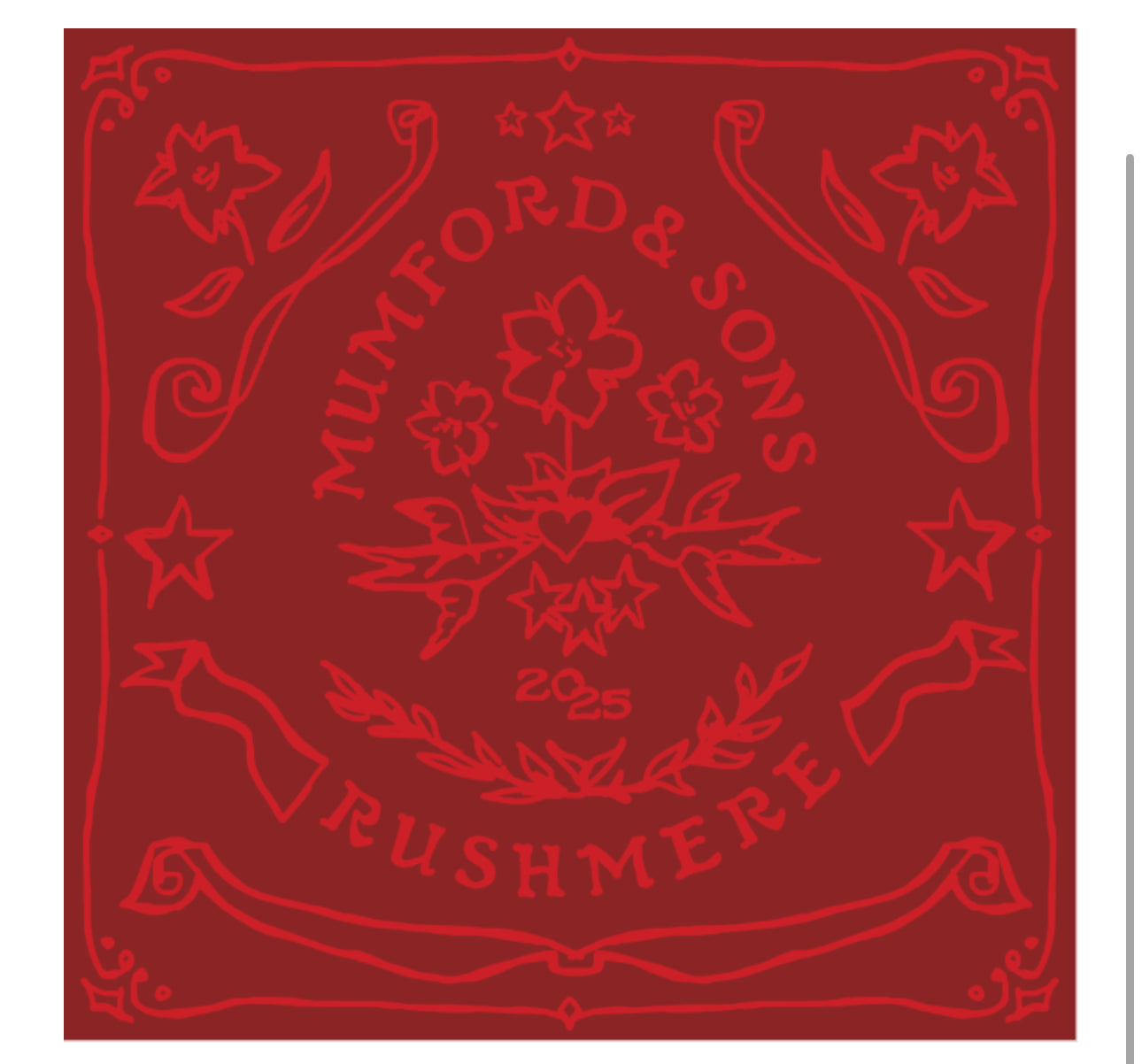 Mumford & Sons - RUSHMERE - Indie Exclusive Bloodshot Red Vinyl + Print