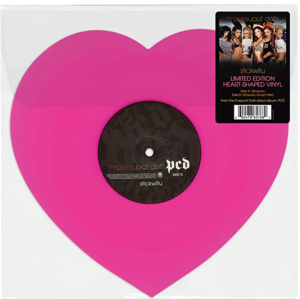 The Pussycat Dolls - StickWitU - HEART-SHAPED PINK DIE-CUT VINYL Import