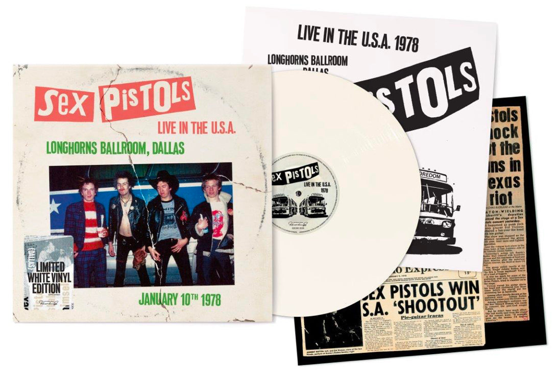 Sex Pistols - Live In The U.S.A 1978 – Dallas White Vinyl