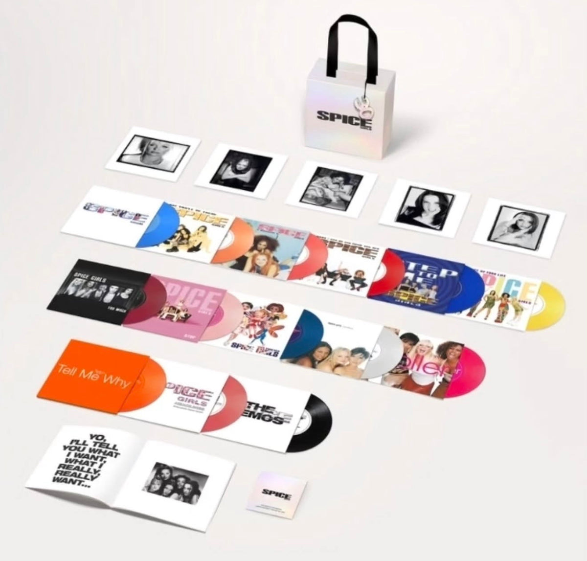 Spice Girls "The Singles Collection" 14x7" Box Set (Colour Vinyl)