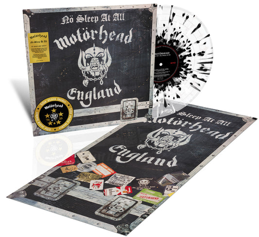Motörhead - No Sleep At All (50th Anniversary Edition) Clear & Black Splatter Limited Edition Vinyl