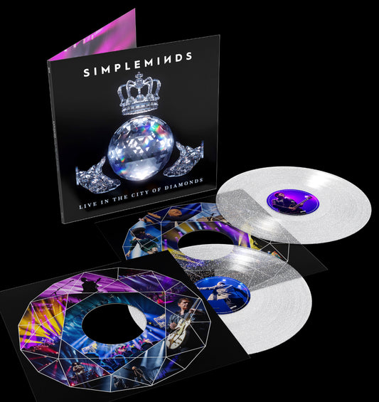 Simple Minds - Live in the City of Diamonds Clear/Glitter Vinyl