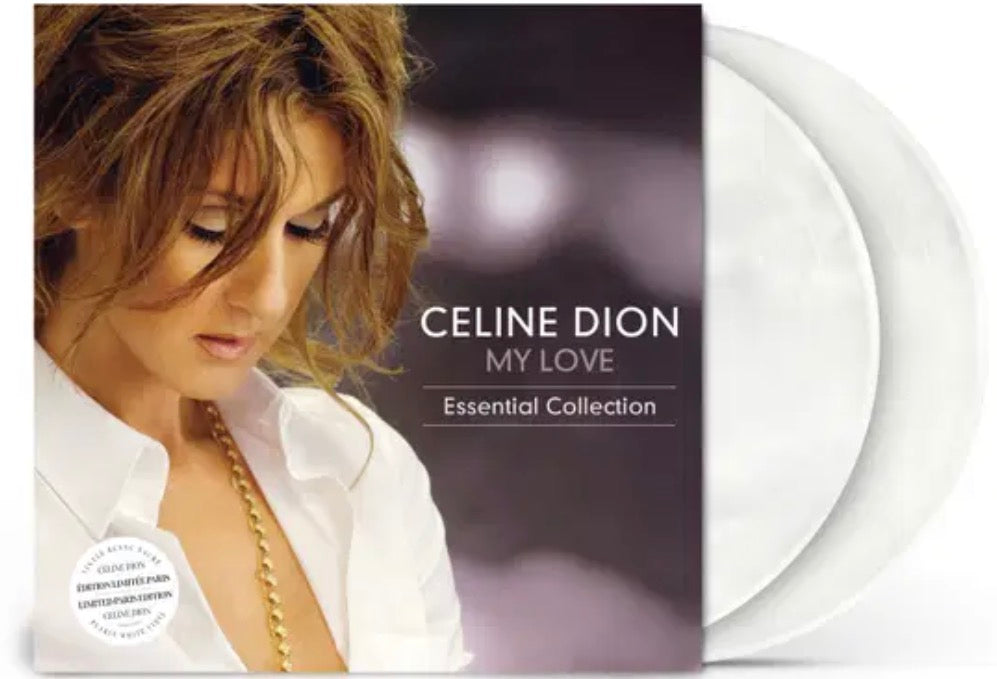 CELINE DION MY LOVE ESSENTIAL COLLECTION Milky Clear x2 LP