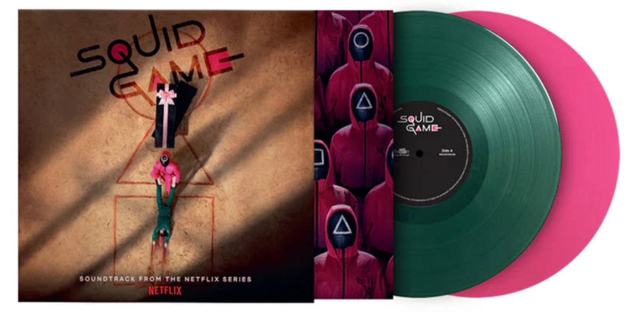 Squid Game (OST): Limited Edition Green & Pink Vinyl 2LP w/ POP-UP Sleeve