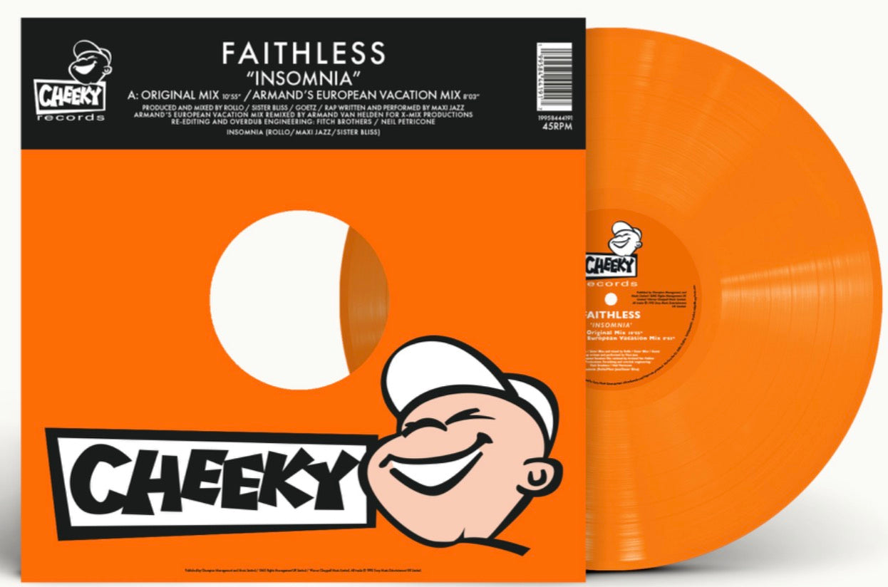 Faithless - Insomnia (30th Anniversary)’ Orange 12" Vinyl