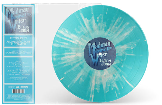 Elton John - Madman Across The Water - Limited Edition Blue Splatter Vinyl