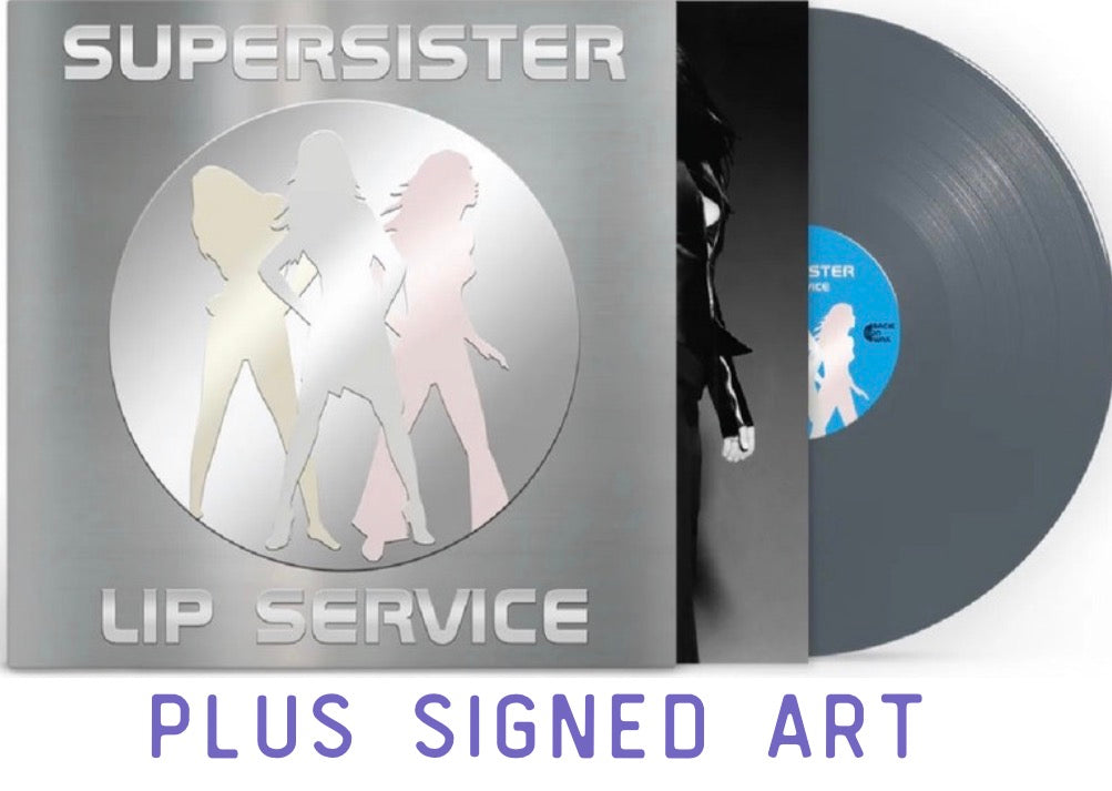 Supersister - Lip Service Silver LP + Signed Art Card