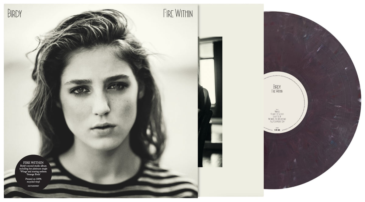Birdy - Fire Within (Recycled Colour 1LP) sleeve with recycled colour vinyl
