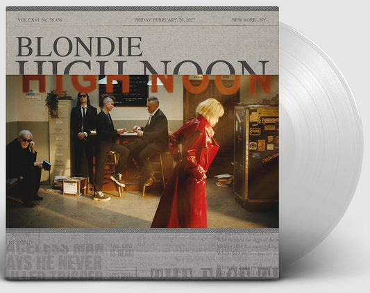 Blondie - High Noon (Indie Exclusive Clear 1LP) sleeve with clear vinyl
