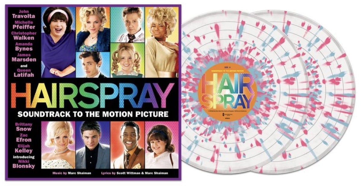 Hairspray (Soundtrack To The Motion Picture) Blue and Pink Splatter 2LP with sleeve