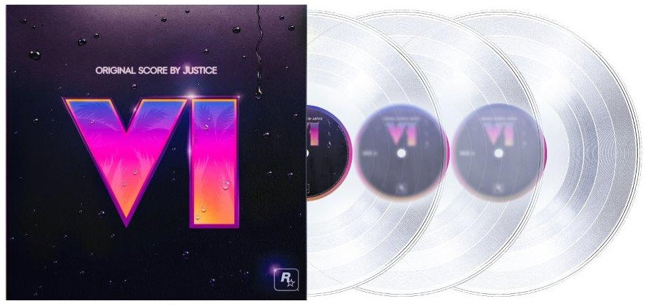 Justice - Grand Theft Auto VI: Original Score crystal clear triple vinyl with sleeve