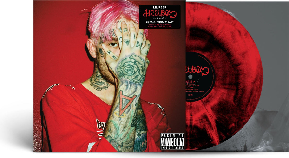 Lil Peep - HELLBOY (Indie Exclusive Red Black Swirl 2LP LIMITED EDITION)
